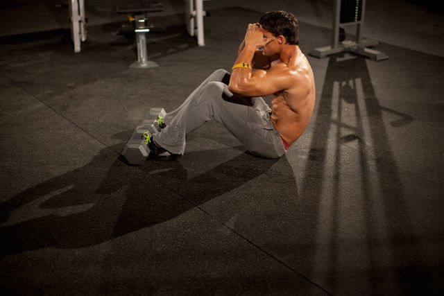 3/4 Sit-Up: finishing position