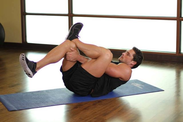 Ankle On The Knee: finishing position