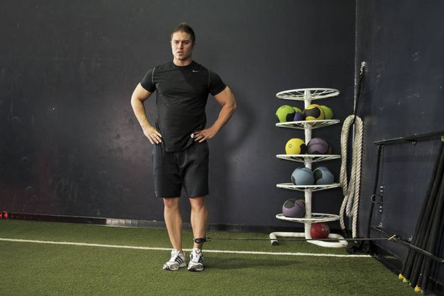 Band Hip Adductions: finishing position
