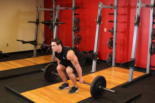 Barbell Hack Squat: starting position