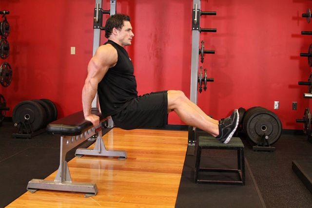 Bench Dips: starting position