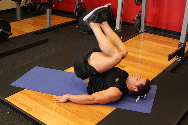 Bent-Knee Hip Raise: finishing position