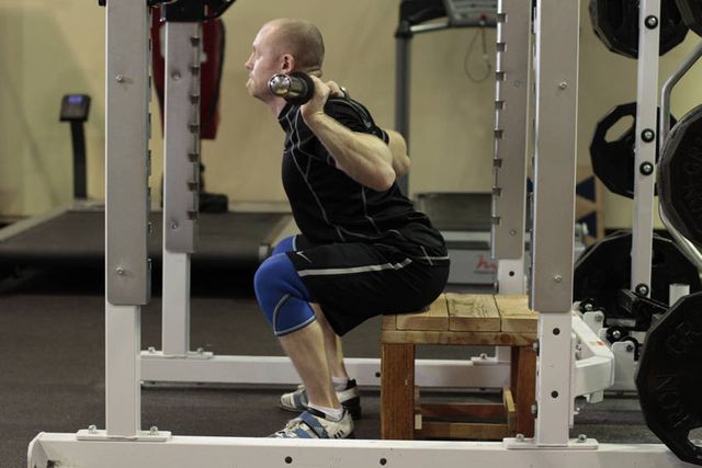 Box Squat: finishing position