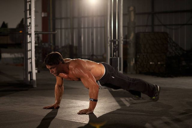 Clock Push-Up: starting position