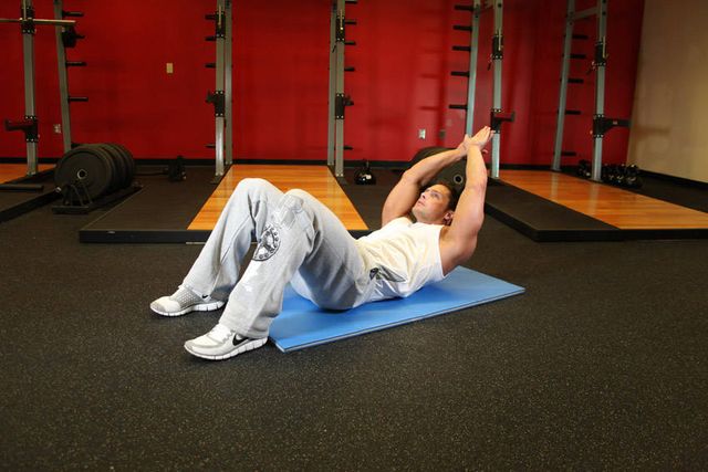 Crunch - Hands Overhead: finishing position