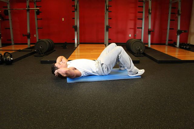 Crunches: starting position