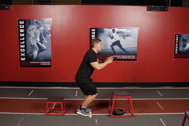Depth Jump Leap: finishing position