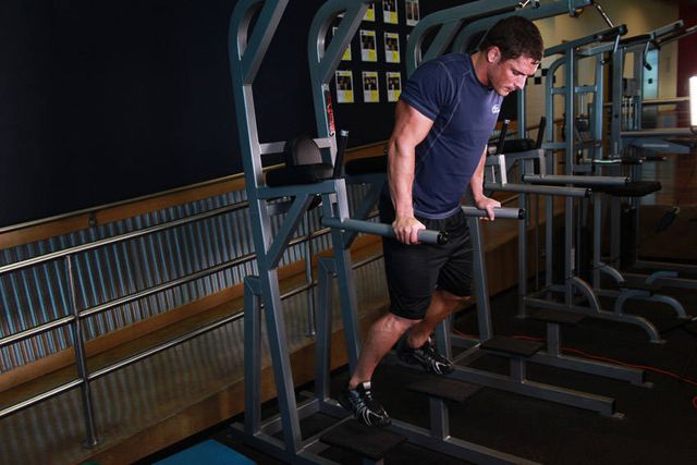 Dips - Chest Version: starting position