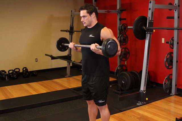 Drag Curl: finishing position