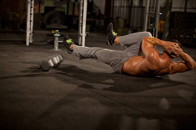 Elbow to Knee: finishing position