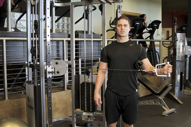External Rotation with Cable: finishing position