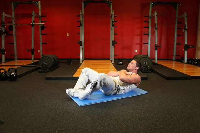 Frog Sit-Ups: finishing position