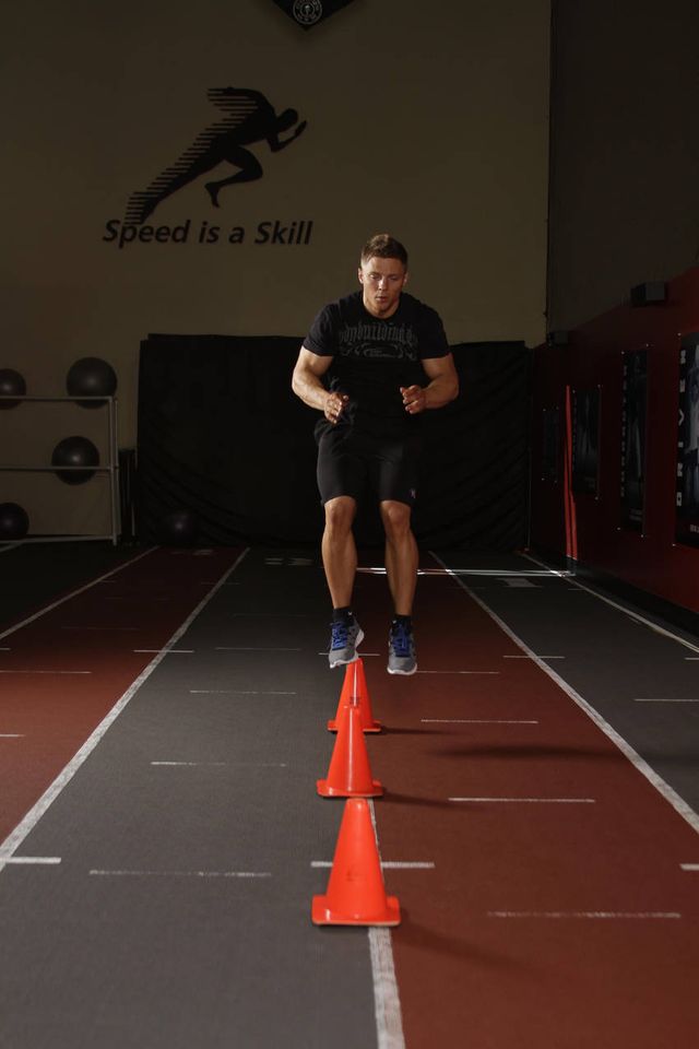 Front Cone Hops (or hurdle hops): finishing position