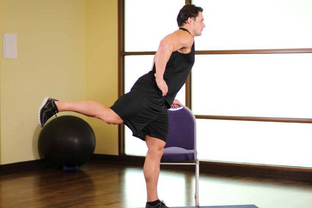 Front Leg Raises: finishing position