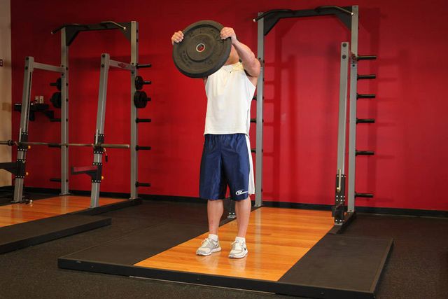 Front Plate Raise: finishing position