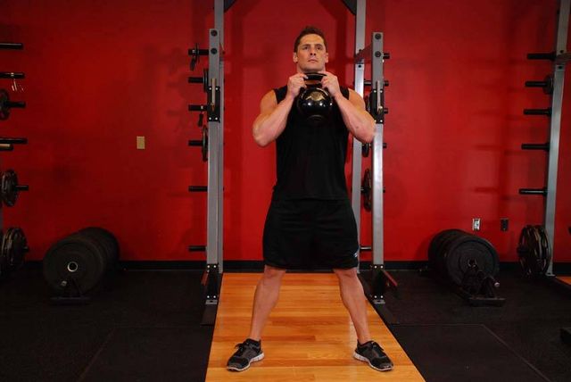 Goblet Squat: starting position
