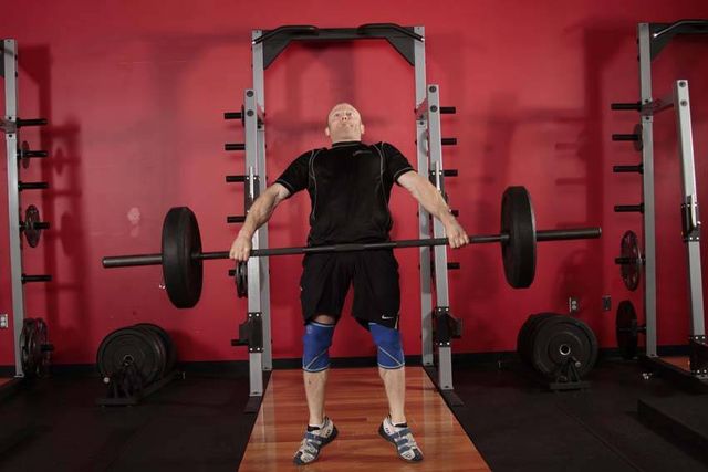Hang Snatch: finishing position