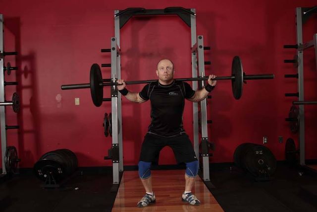 Heaving Snatch Balance: finishing position