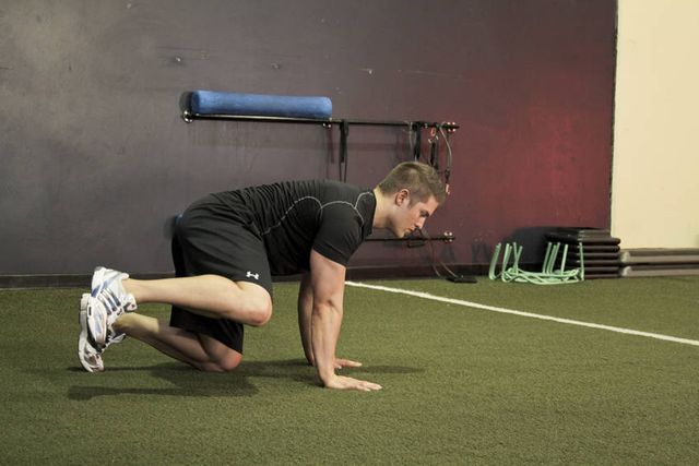 Hip Circles (prone): finishing position