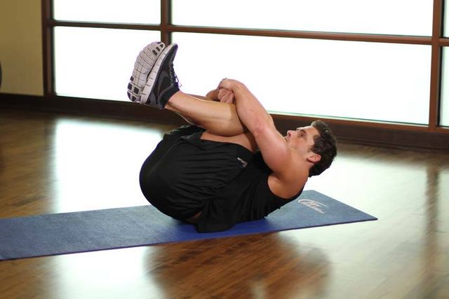 Hug Knees To Chest: finishing position