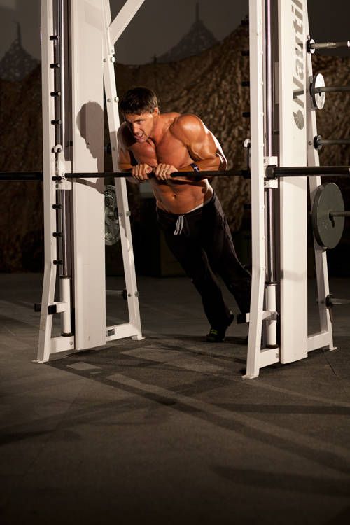 Incline Push-Up Close-Grip: finishing position