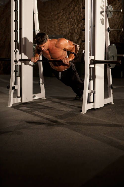 Incline Push-Up Medium: finishing position