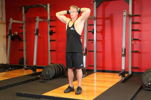 Isometric Neck Exercise - Front And Back: finishing position