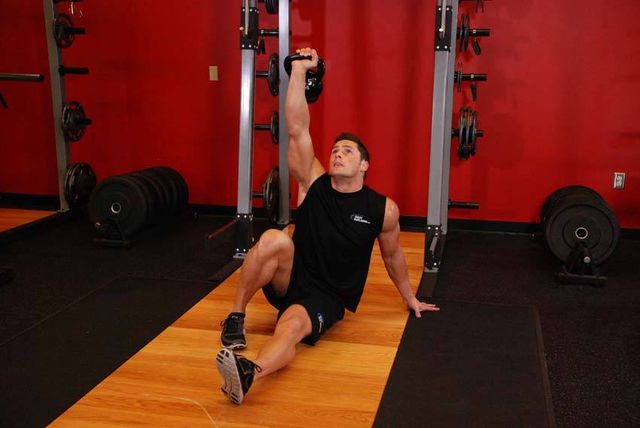 Kettlebell Turkish Get-Up (Lunge style): finishing position