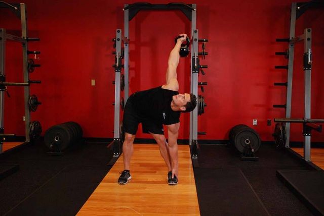 Kettlebell Windmill: finishing position