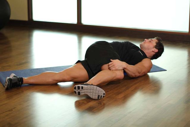 Knee Across The Body: finishing position