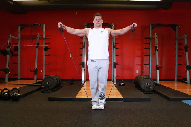 Lateral Raise - With Bands: finishing position
