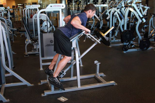 Lying T-Bar Row: finishing position