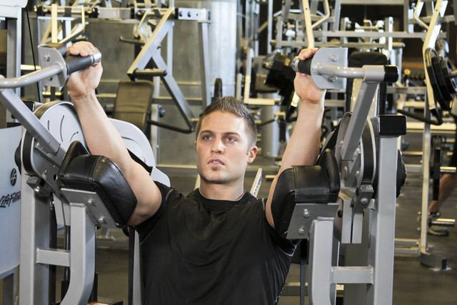 Machine Triceps Extension: finishing position