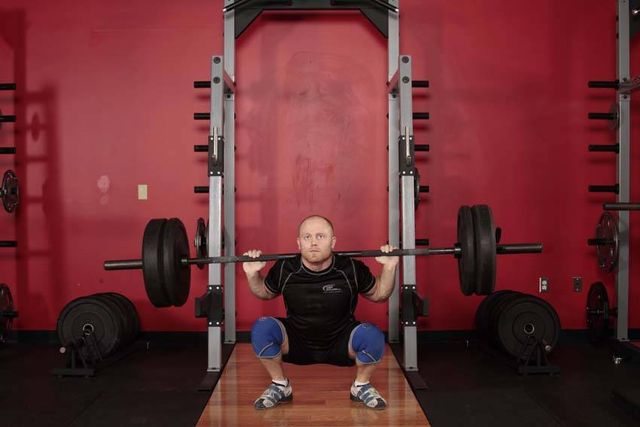 Olympic Squat: finishing position