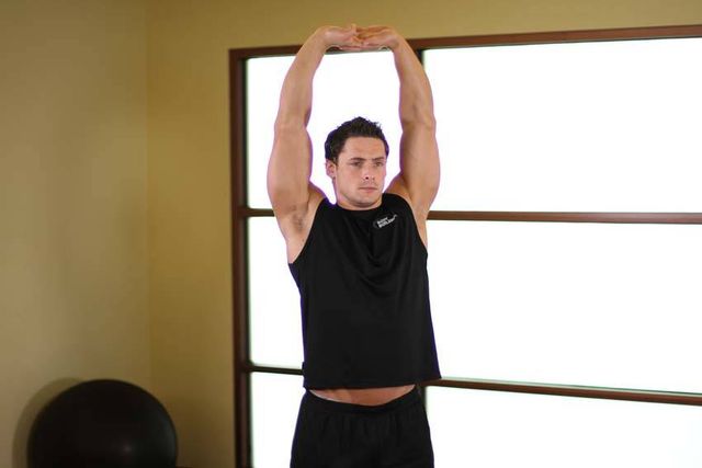 Overhead Stretch: finishing position