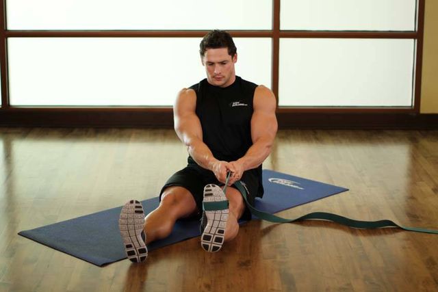 Posterior Tibialis Stretch: finishing position