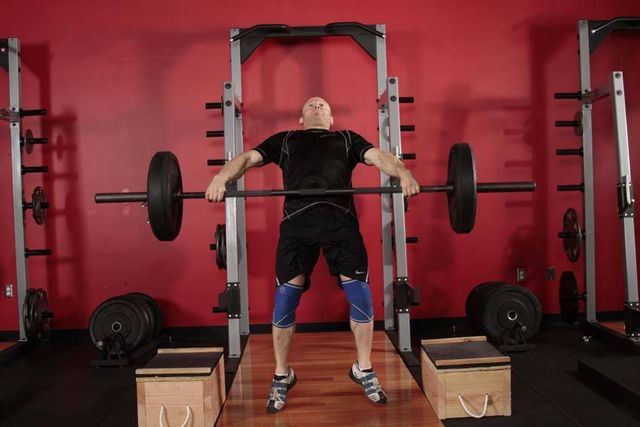 Power Snatch from Blocks: finishing position