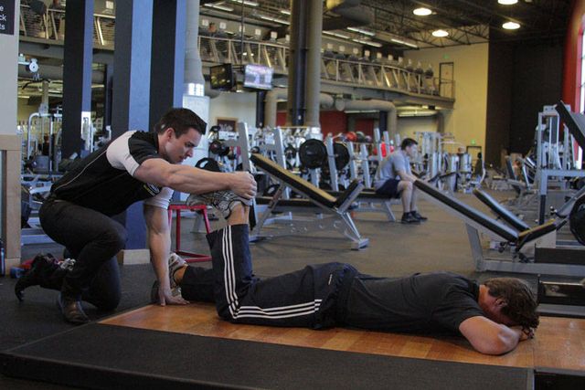 Prone Manual Hamstring: finishing position