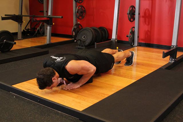 Push-Ups - Close Triceps Position: finishing position