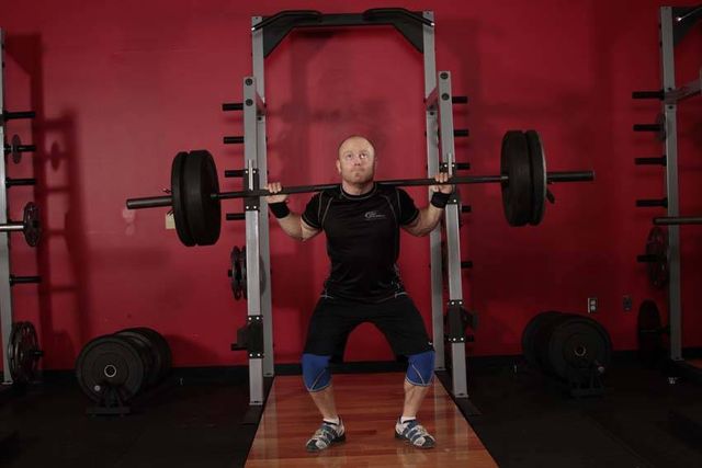 Push Press - Behind the Neck: finishing position
