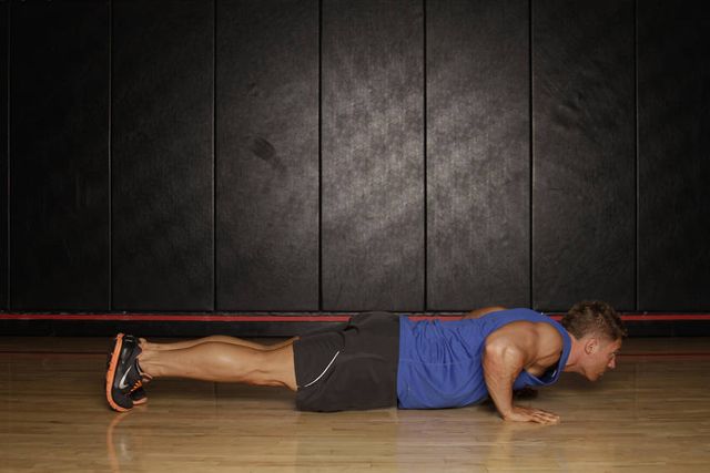 Push Up to Side Plank: finishing position