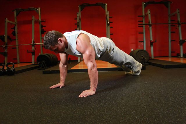 Pushups: starting position