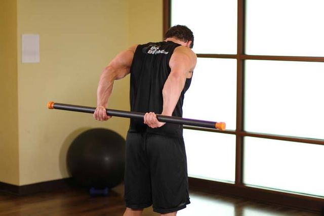 Round The World Shoulder Stretch: finishing position