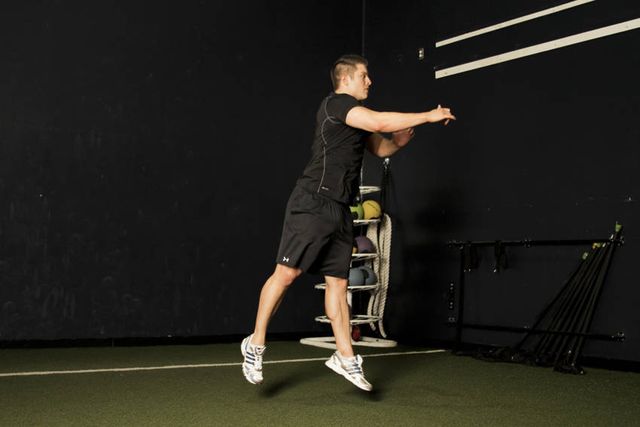 Scissors Jump: finishing position