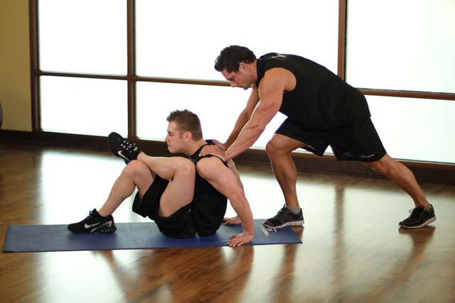 Seated Glute: finishing position