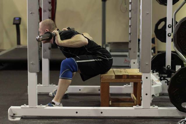 Seated Good Mornings: finishing position