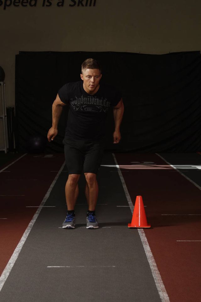 Side Hop-Sprint: finishing position