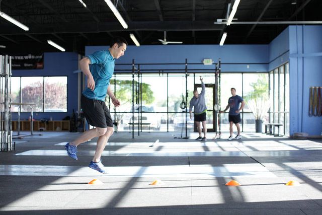 Single-Leg Hop Progression: finishing position