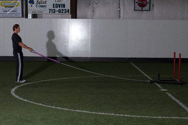 Sled Reverse Flye: starting position