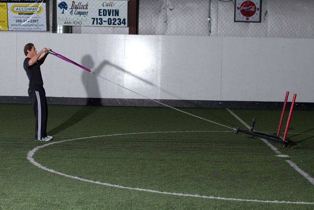 Sled Reverse Flye: finishing position